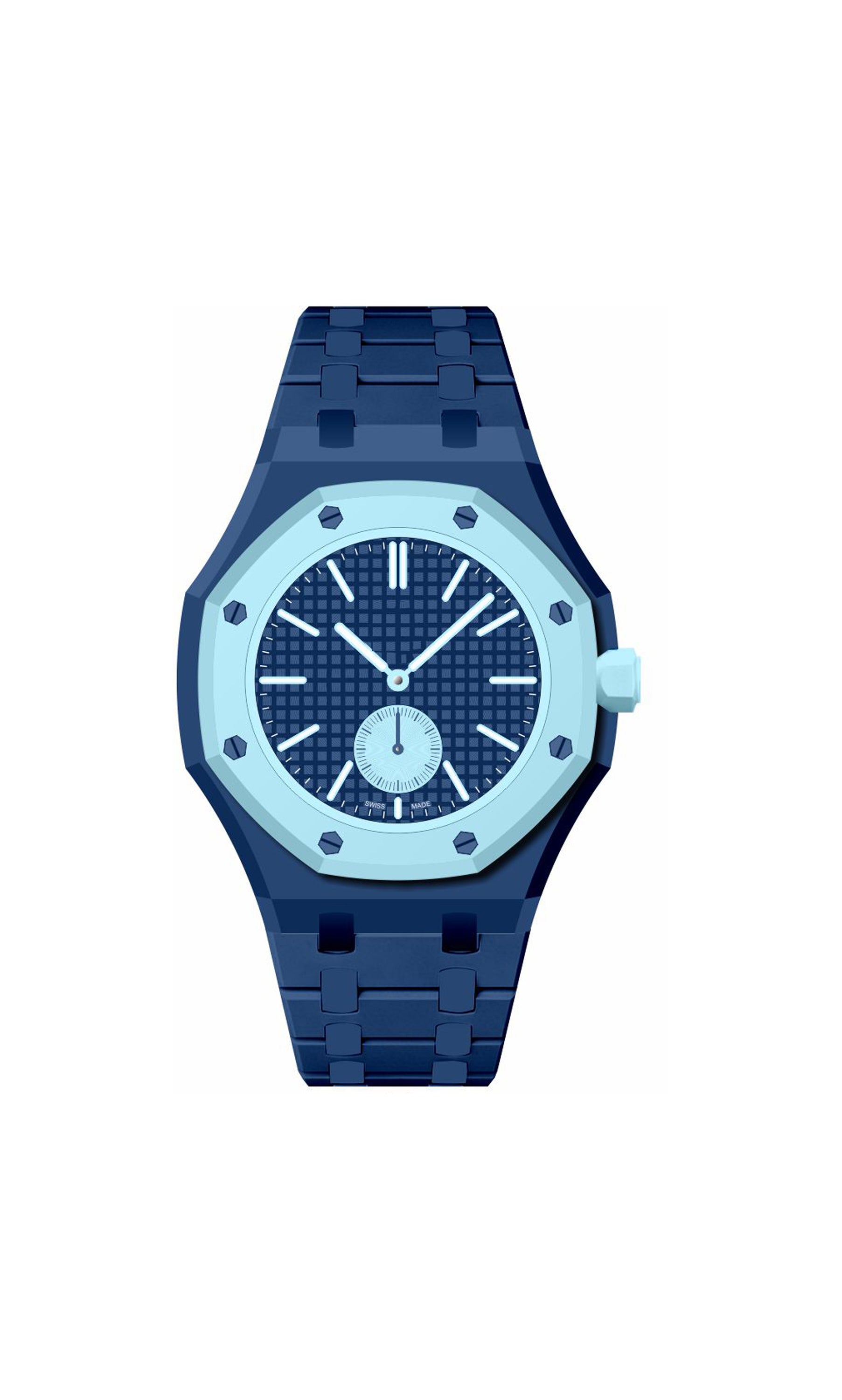 Case-Strap for the Swatch x AP Royal Pop Lan Ba