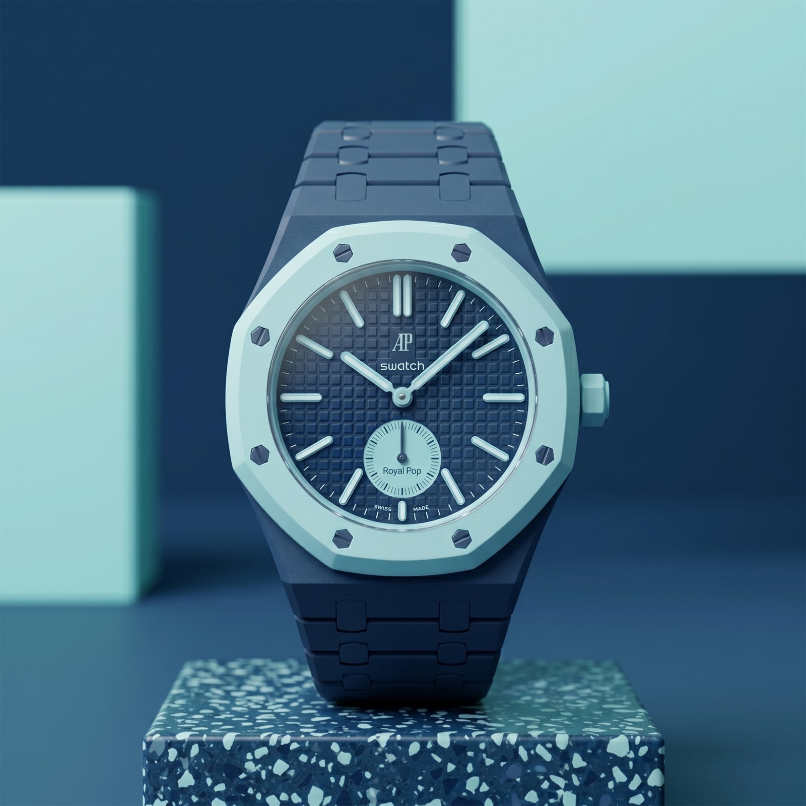 Case-Strap for the Swatch x AP Royal Pop Lan Ba