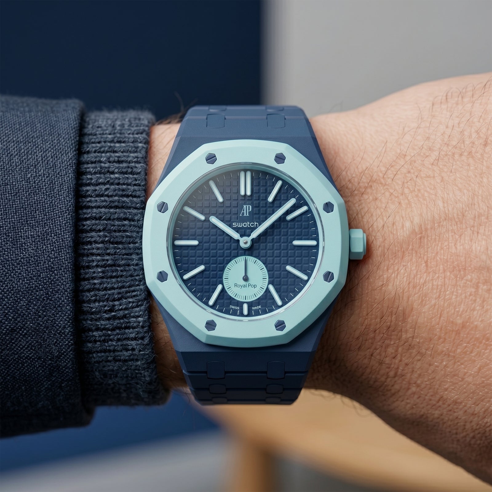Case-Strap for the Swatch x AP Royal Pop Lan Ba